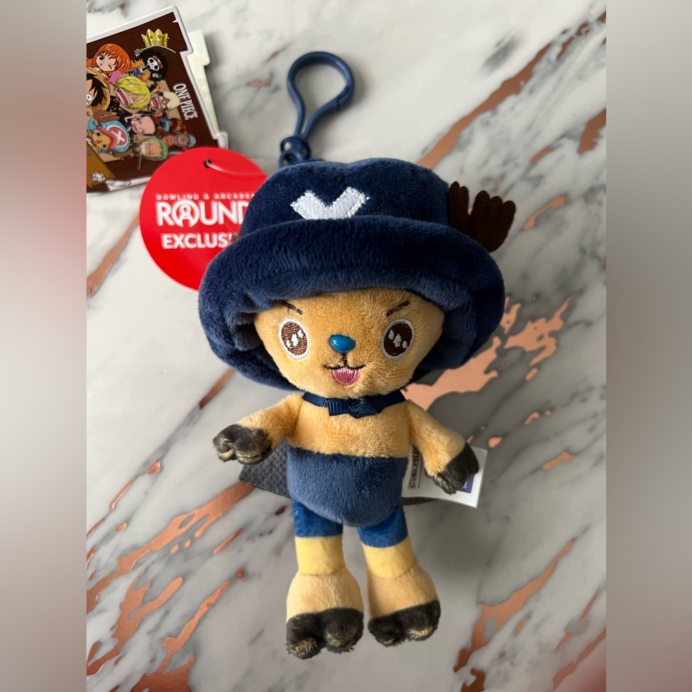 NWT - ONE PIECE Supermini Chopperman Plush Keychain BLUE - Round1 Exclusive